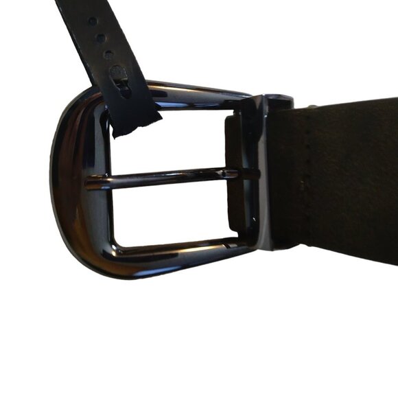 INC International Concepts Women's XL Olive Green Double Buckle Belt NEW - Picture 5 of 6